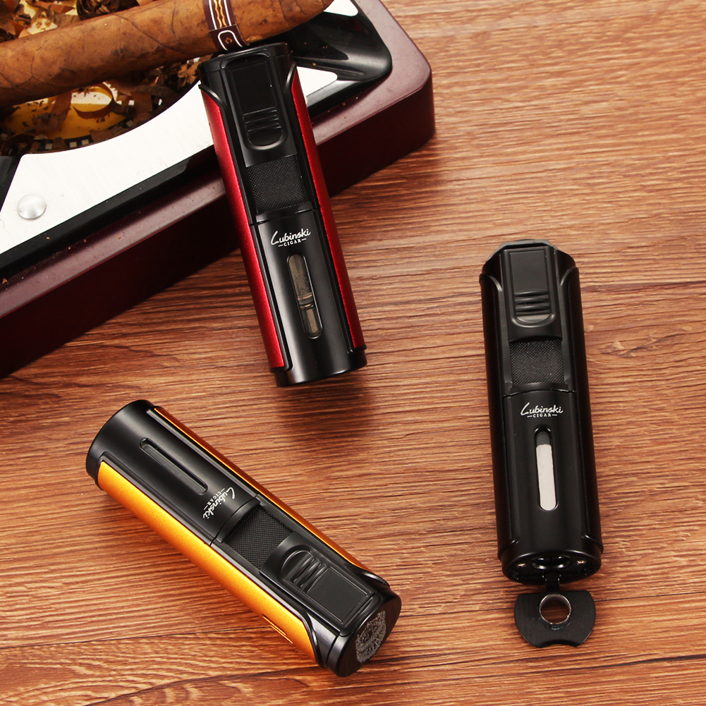 Lubinski Windproof Butane Gas Lighter 5 Jet Flame Metal Torch Accessory detail 6 Lubinski Windproof Butane Gas Lighter 5 Jet Flame Metal Torch Accessory detail 6