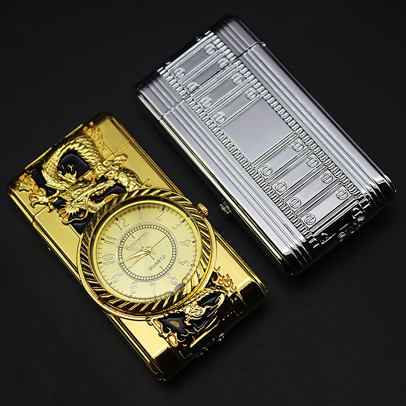 Gold Watch Style Jet Torch Turbo Gas Lighter Luxurious Design detail 13