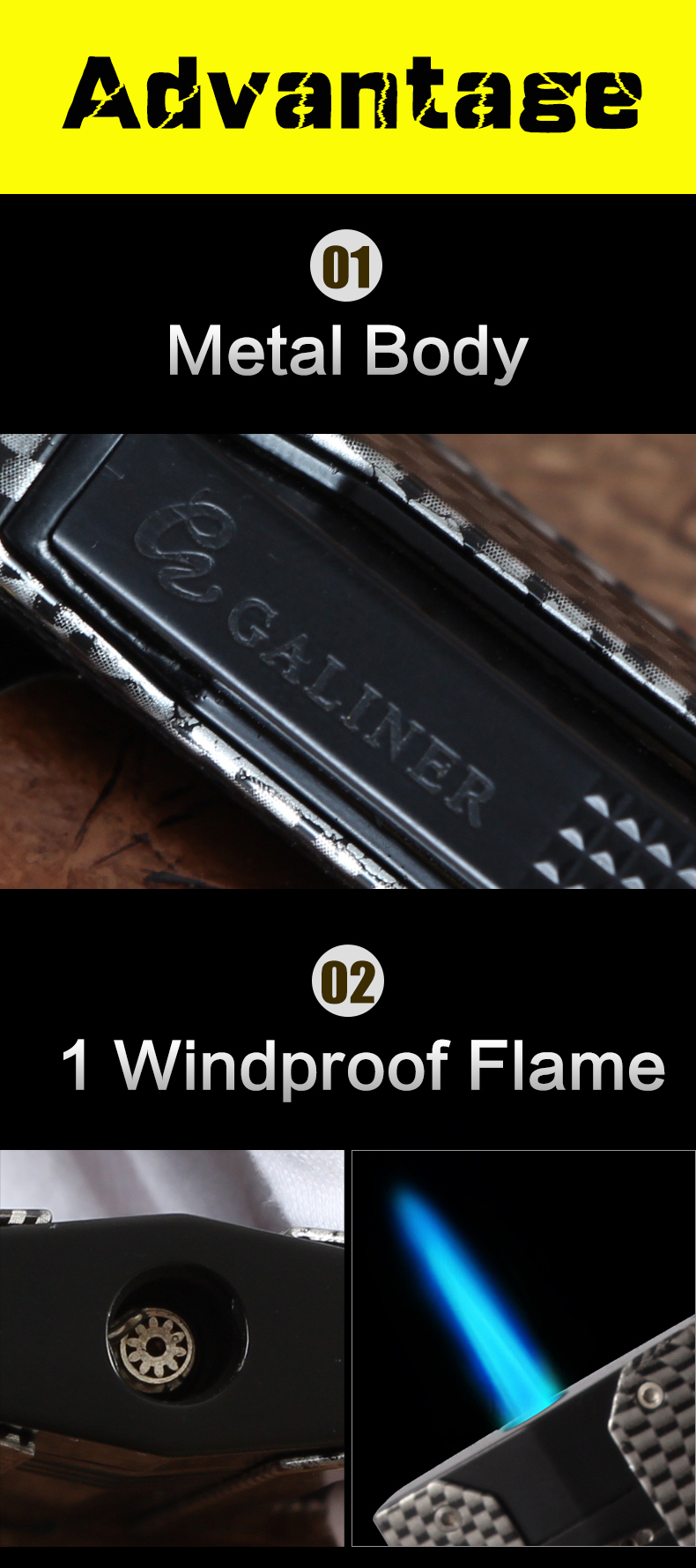 GALINER Cutter, Gas Lighter Set detail 10