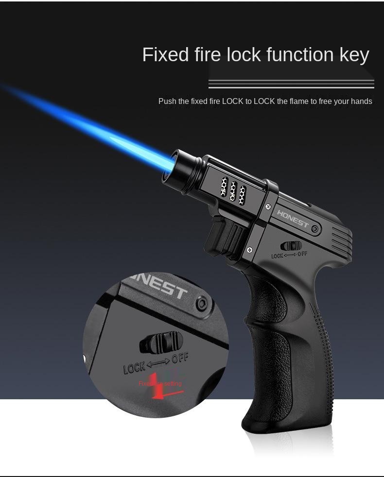 Windproof Jet Flame Torch Lighter Inflatable for Outdoor Camping BBQ detail 13