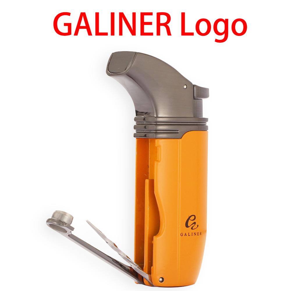GALINER Metal Butane Dual Torch Windproof Lighter - Purple