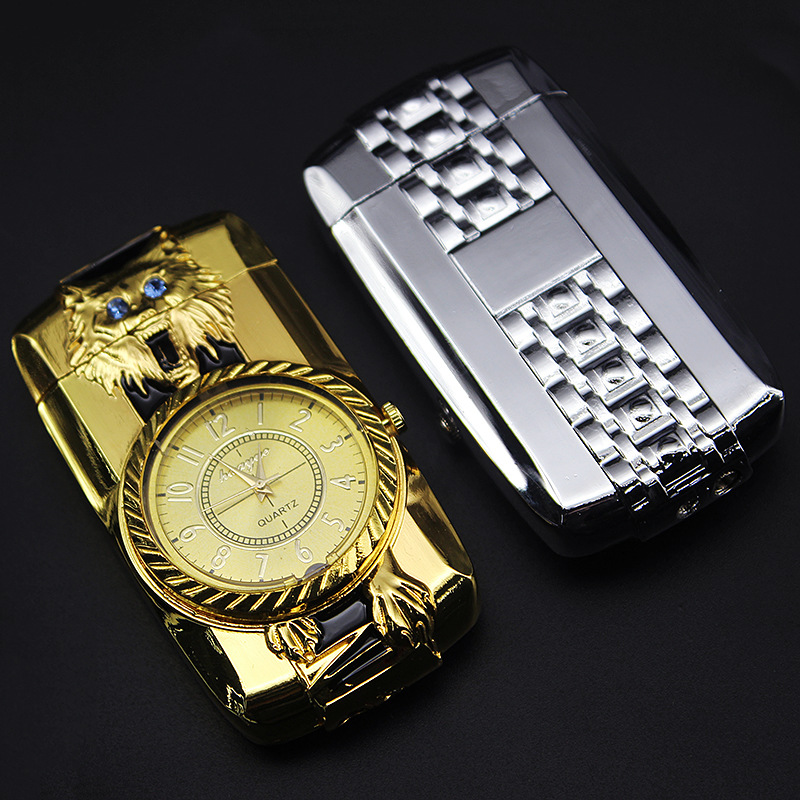 Gold Watch Style Jet Torch Turbo Gas Lighter Luxurious Design detail 16