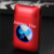 USB Rechargeable Flameless Windproof Acrylic Lighter Case - Red Eagle
