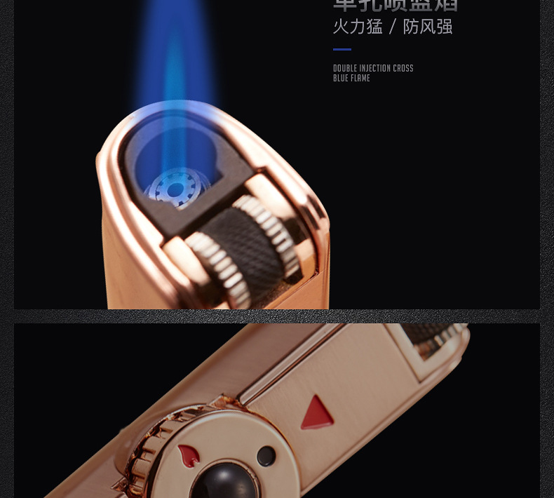 Jobon Triple Torch Butane Jet Metal Lighter detail 31