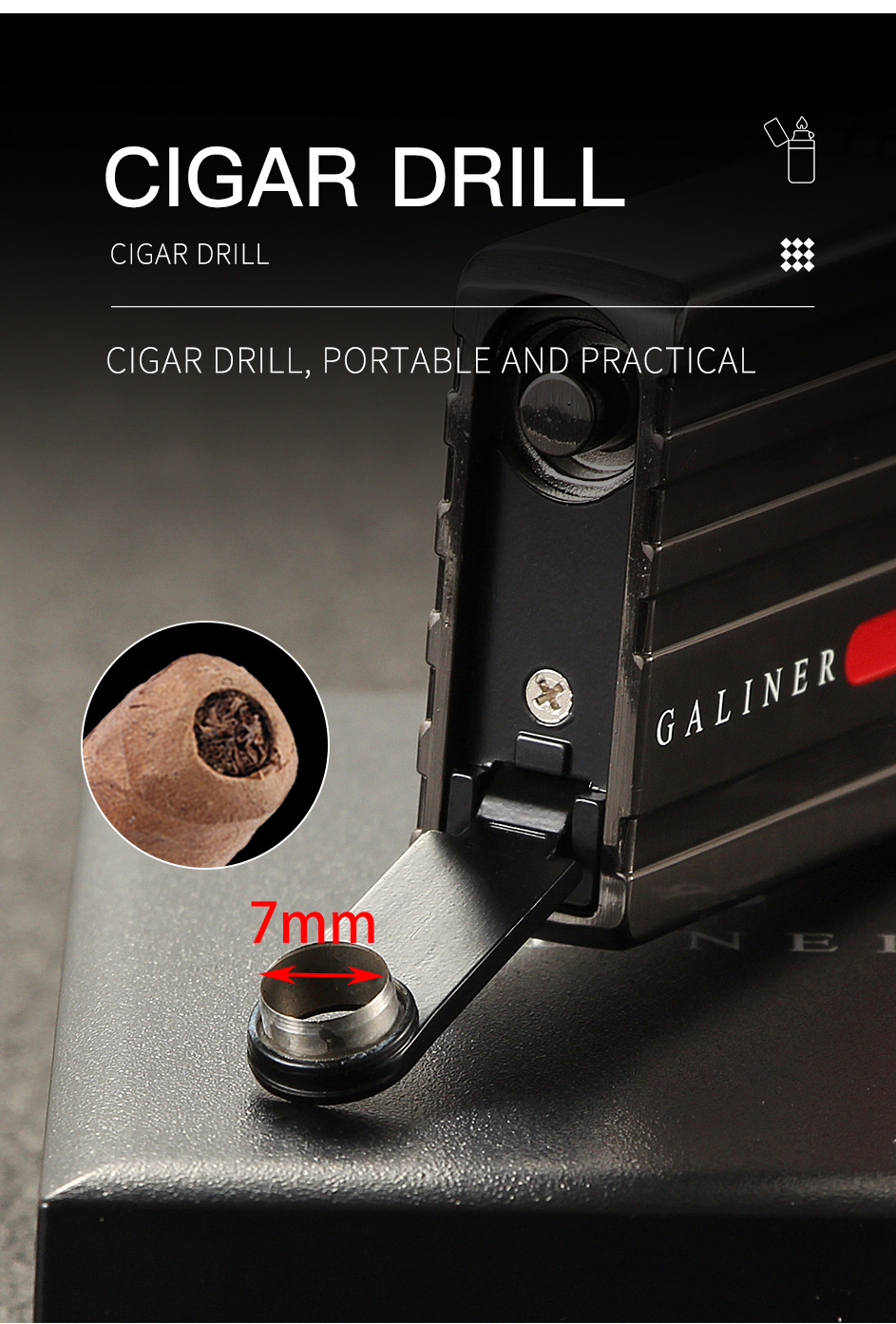 Galiner Jet Torch Lighter and Cutter Set detail 11