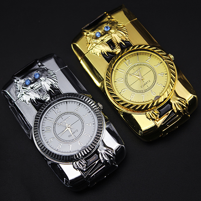 Gold Watch Style Jet Torch Turbo Gas Lighter Luxurious Design detail 15