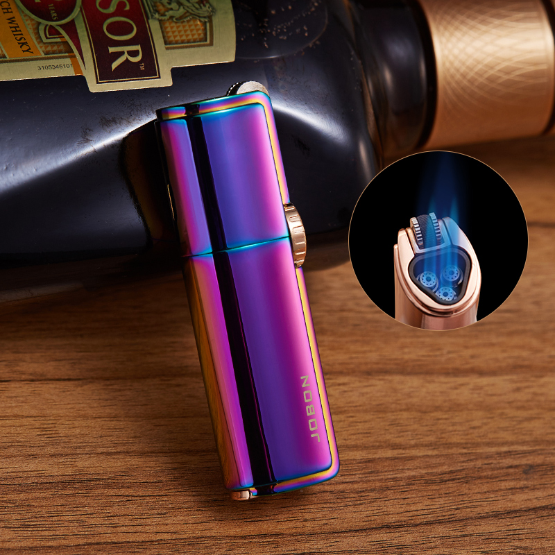 Jobon Triple JET Flame Lighter Turbo Torch - Gold