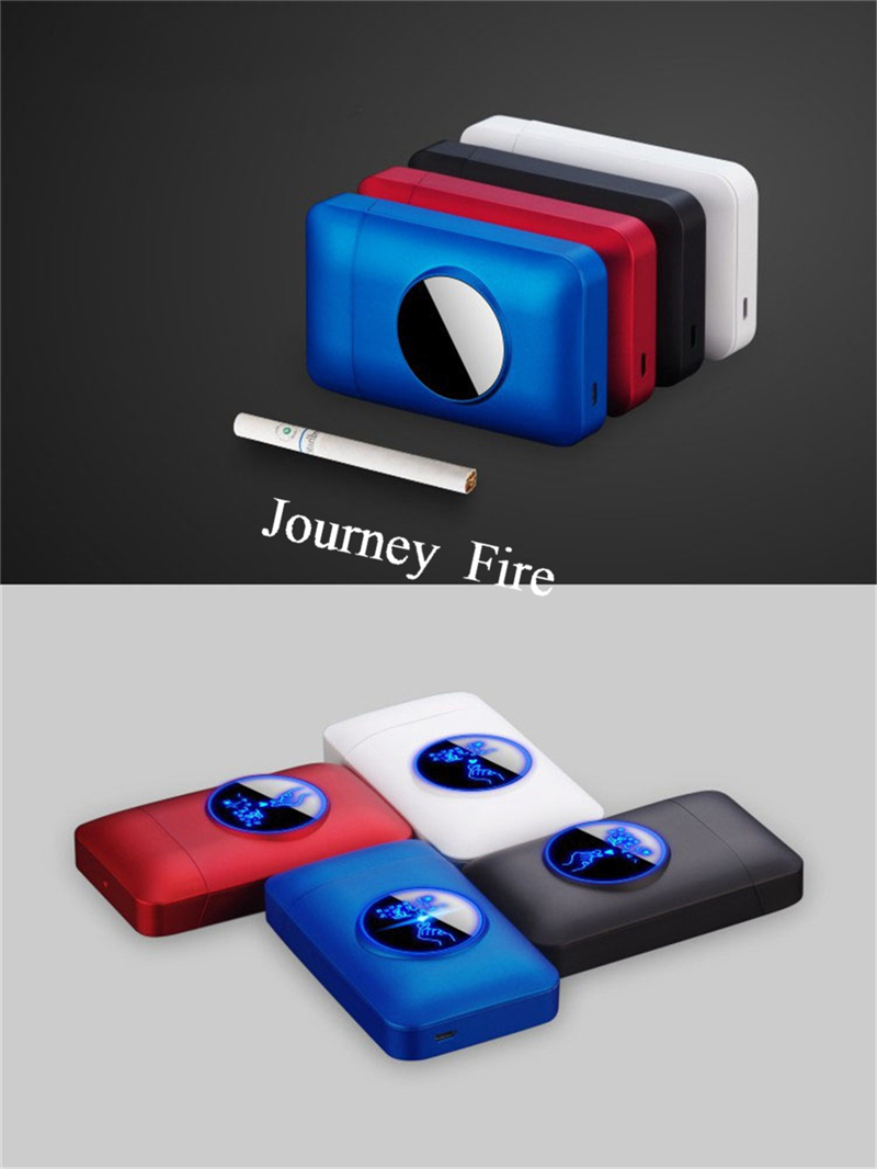USB Rechargeable Flameless Windproof Acrylic Lighter Case detail 20