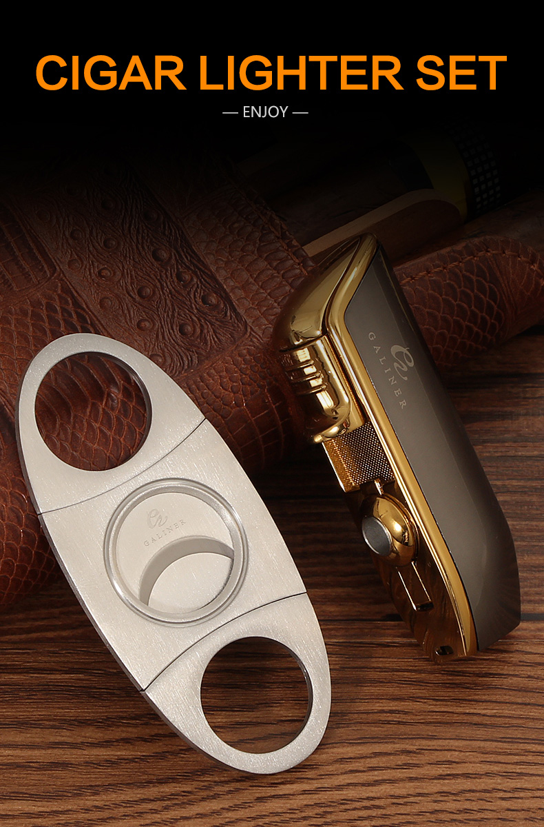 Galiner 3 Torch Lighter with Punch and Metal Sharp Guillotine Cutter detail 7