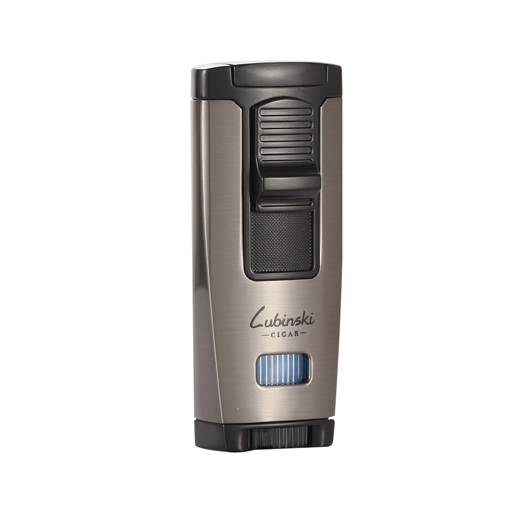 LUBINSKI Torch Lighter Metal Design - Black
