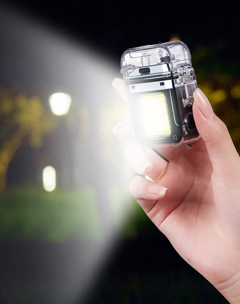 Futuristic Colorful Waterproof Windproof Electric Lighter: USB Rechargeable detail 10
