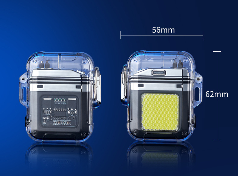 Futuristic Colorful Waterproof Windproof Electric Lighter: USB Rechargeable detail 20