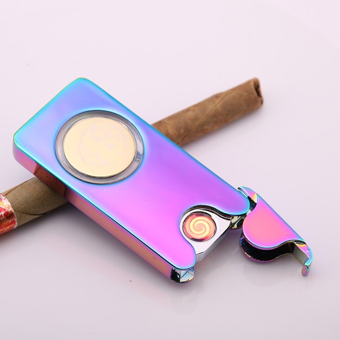 Custom flash colorful lights gravity sensor shake rechargeable lighter USB windproof cigarette lighter shipping custom Custom flash colorful lights gravity sensor shake rechargeable lighter USB windproof cigarette lighter shipping custom