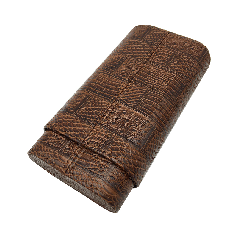 Four pack cigar case leather Portable Cigar humidor include Cigar Scissors and Lighters Top- Quality COHIBA Four pack cigar case leather Portable Cigar humidor include Cigar Scissors and Lighters