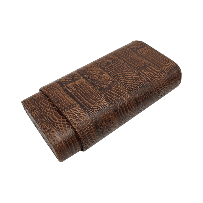 Four pack cigar case leather Portable Cigar humidor include Cigar Scissors and Lighters Top- Quality COHIBA Four pack cigar case leather Portable Cigar humidor include Cigar Scissors and Lighters