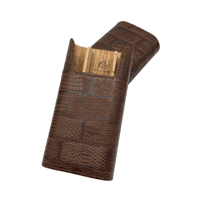 Four pack cigar case leather Portable Cigar humidor include Cigar Scissors and Lighters Top- Quality COHIBA Four pack cigar case leather Portable Cigar humidor include Cigar Scissors and Lighters