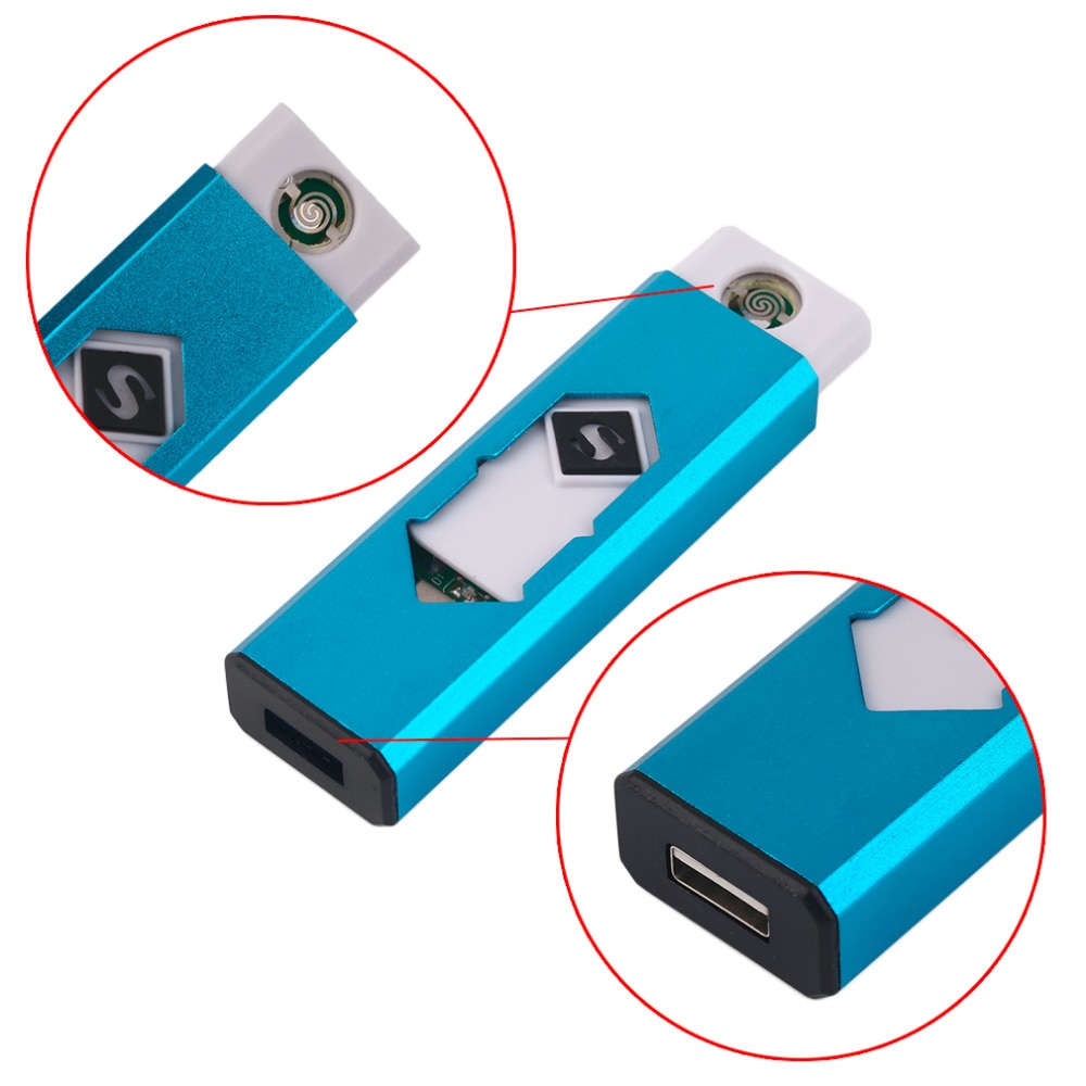 3 Colors Windproof Rechargeable Heating Wire Electronic Usb Charge Cigarette Lighter Cigar Lighter Business Gifts 3 Colors Windproof Rechargeable Heating Wire Electronic Usb Charge Cigarette Lighter Cigar Lighter Business Gifts