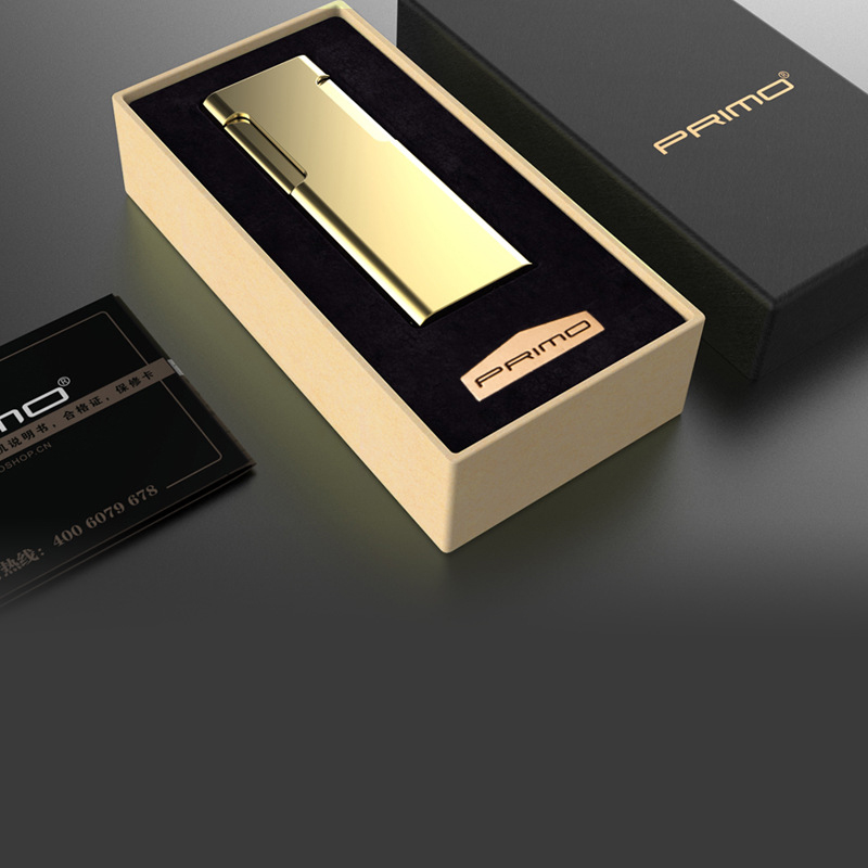 1pc New metal windproof lighter gas lighter crative ultrathin multicolor lighter with box (Random color) 1pc 2017 New metal windproof lighter gas lighter crative ultrathin multicolor lighter with gift box (Random color)