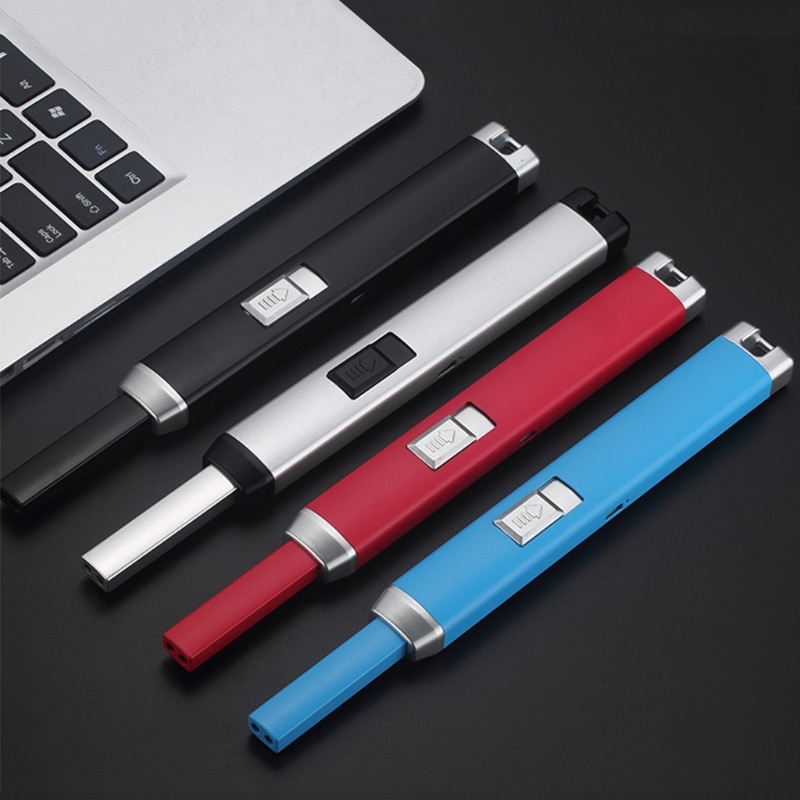 1pc Rechargeable Lighter Windproof USB Electric Flameless Cigarette Lighter Optional Color 1pc Rechargeable Lighter Windproof USB Electric Flameless Cigarette Lighter Optional Color