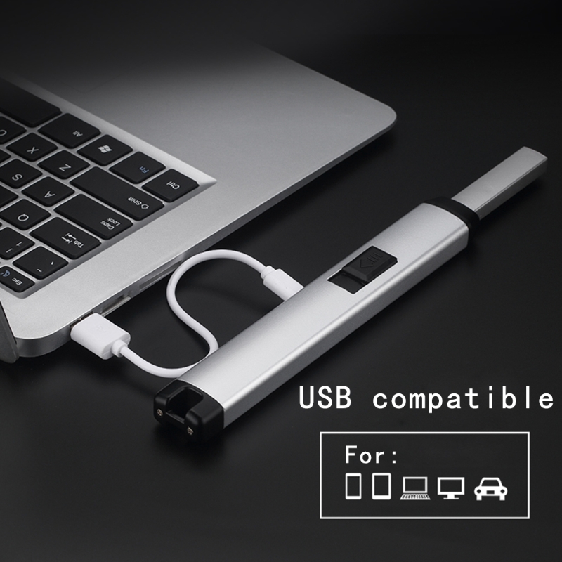 1pc Rechargeable Lighter Windproof USB Electric Flameless Cigarette Lighter Optional Color 1pc Rechargeable Lighter Windproof USB Electric Flameless Cigarette Lighter Optional Color