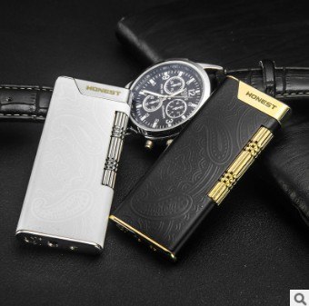 Light and fine boutique inflatable oblique fire lighter metal firearms cigarette lighter models Light and fine boutique inflatable oblique fire lighter metal firearms gift cigarette lighter models