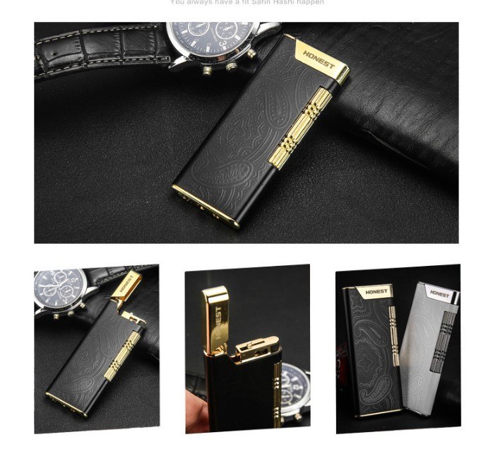 Light and fine boutique inflatable oblique fire lighter metal firearms cigarette lighter models Light and fine boutique inflatable oblique fire lighter metal firearms gift cigarette lighter models