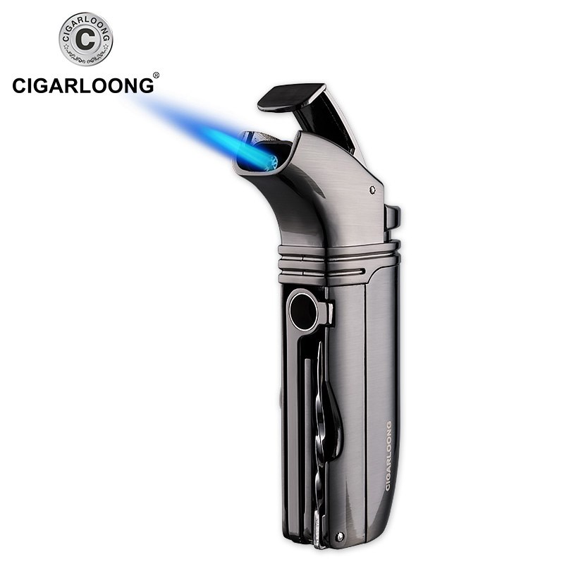 CIGARLOONG Cigar Lighter Cigar Cutter Set of German Krupp Stainless Steel Cigar Scissors CLT-105 CIGARLOONG Cigar Lighter Cigar Cutter Set of German Krupp Stainless Steel Cigar Scissors CLT-105
