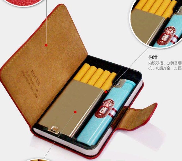 Lighter cigarette case for 10 cigarettes pack cigarette case Lighter