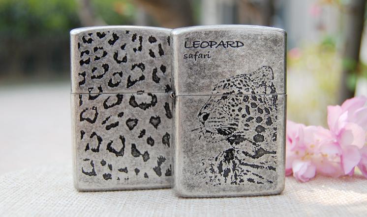 The lighter The ancient silver leopard leopard grain surface processing Spend a leopard kerosene windproof lighter bag mail The lighter The ancient silver leopard leopard grain surface processing Spend a leopard kerosene windproof lighter bag mail