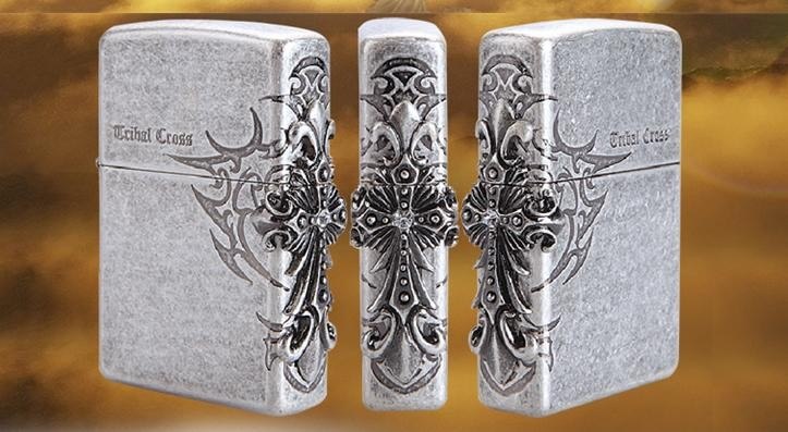 Free transportation Han edition ancient silver cigarette lighter side set auger cross Free transportation Han edition ancient silver cigarette lighter side set auger cross