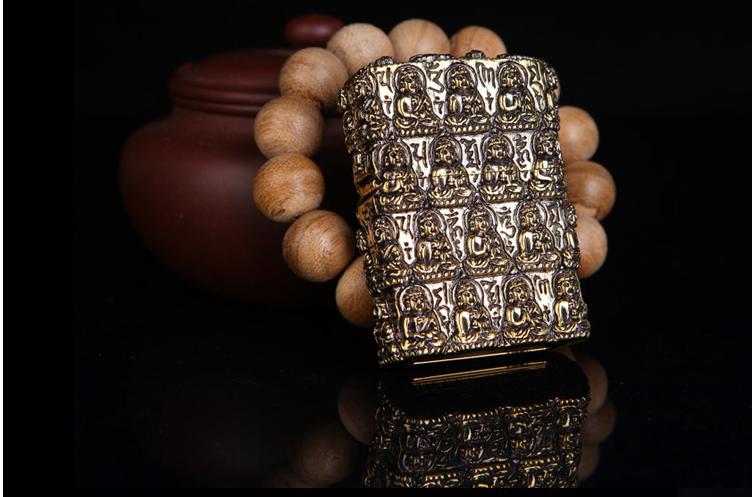 DIY Free shipping Pure copper carved heavy armor all toward restoring ancient ways of Buddha Manual lighters DIY Free shipping Pure copper carved heavy armor all toward restoring ancient ways of Buddha Manual lighters