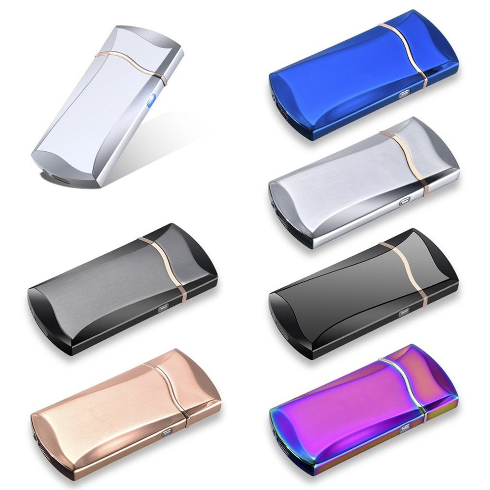 Multifunctional Metal USB Rechargeable Fingerprint Induction Light Cigarette Lighter Intelligent Windproof Electronic Lighter Multifunctional Metal USB Rechargeable Fingerprint Induction Light Cigarette Lighter Intelligent Windproof Electronic Lighter