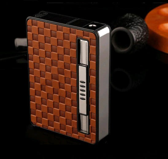 Lighter cigarette case for 10 cigarettes pack cigarette case Lighter Lighter cigarette case for 10 cigarettes pack cigarette case Lighter