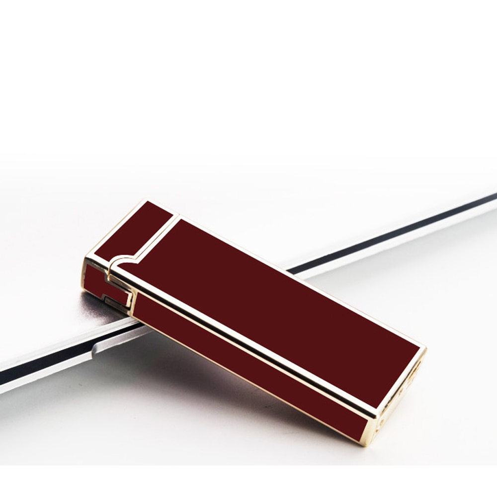 ultra-thin Pulse arc Lighter Metal Novelty USB Lighter Rechargeable windproof Smokeless Electric lighter 2017 ultra-thin Pulse arc Lighter Metal Novelty USB Lighter Rechargeable windproof Smokeless Electric lighter