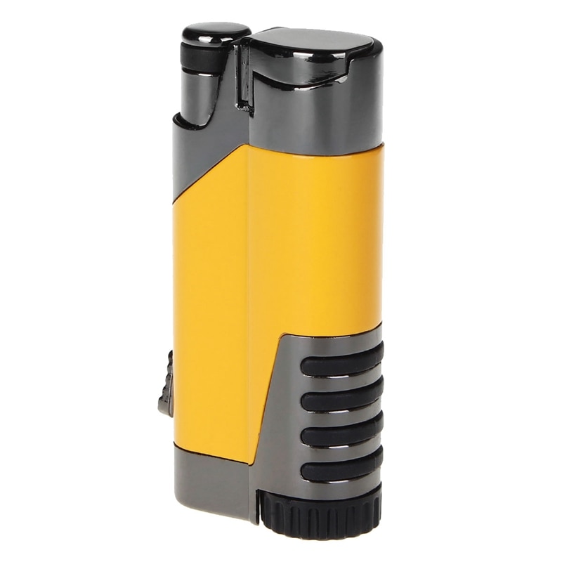 High-Grade Titanium Windproof Jet Flame Refillable Inflatable Flame Lighter & Cigar Punch Lighter gas torch lighter COHIBA High-Grade Titanium Windproof Jet Flame Refillable Inflatable Flame Lighter & Cigar Punch Lighter gas torch lighter