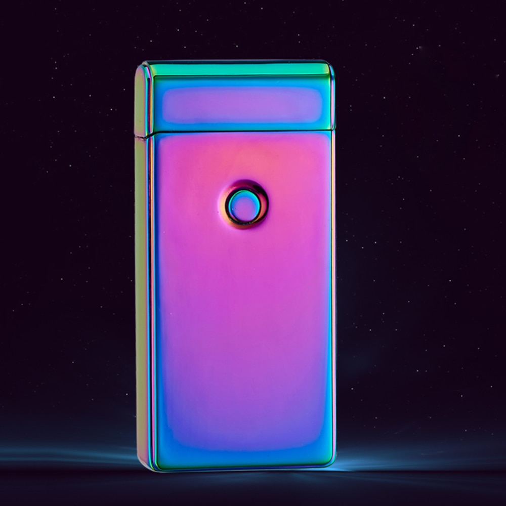 Creative small Rechargeable USB Windproof flameless electric Electronic charging Cigarette lighter Smokeless Lighter Dual Arc Creative small Rechargeable USB Windproof flameless electric Electronic charging Cigarette lighter Smokeless Lighter Dual Arc