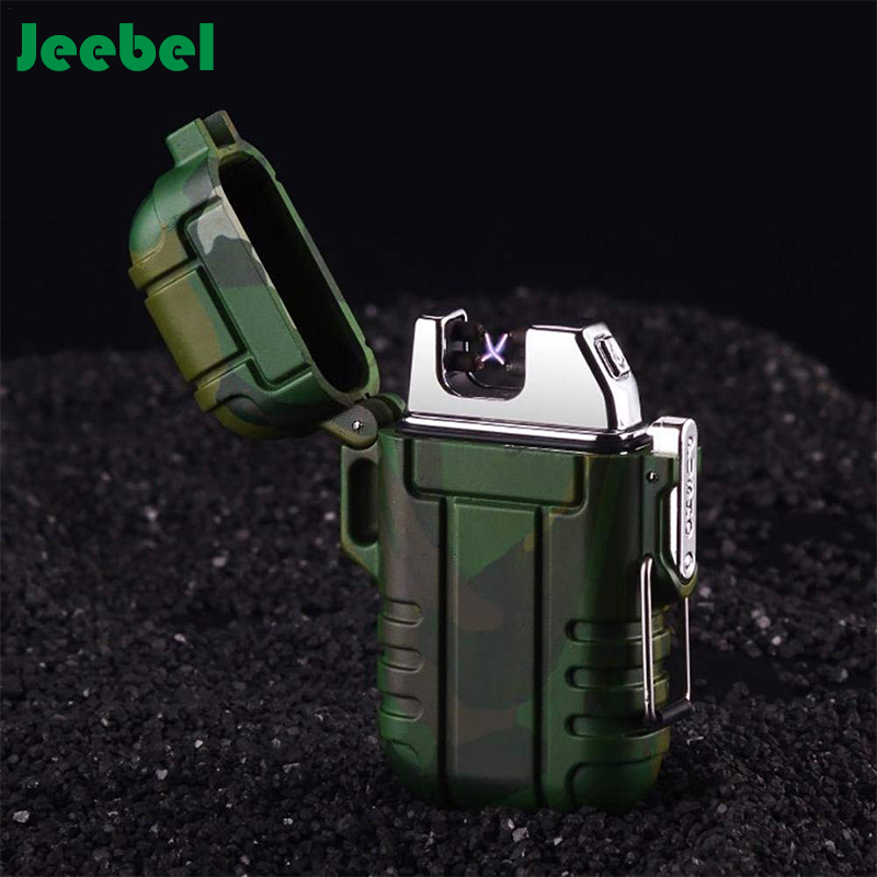 Jeebel Outdoor Camouflage Waterproof Windproof Double Arc Pulse Plasma ...