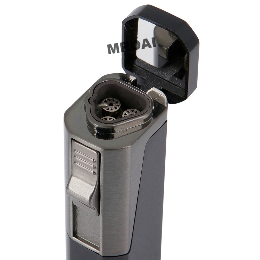 High-Grade Windproof Lighter Jet Flame Refillable Triple Blue Flame Inflatable Cigar Lighter Cigarette gas torch Lighter COHIBA High-Grade Windproof Lighter Jet Flame Refillable Triple Blue Flame Inflatable Cigar Lighter Cigarette gas torch Lighter