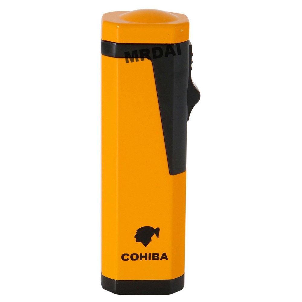 High-Grade Windproof Lighter Jet Flame Refillable Triple Blue Flame Inflatable Cigar Lighter Cigarette gas torch Lighter COHIBA High-Grade Windproof Lighter Jet Flame Refillable Triple Blue Flame Inflatable Cigar Lighter Cigarette gas torch Lighter