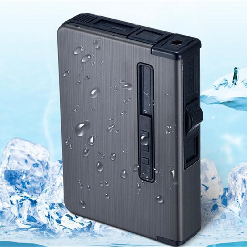 cheap flame lighter automatic popup Cigarette box case whole retail as christmas Gift LIGHTER encendedor for men 1pcs 2018 cheap flame lighter automatic popup Cigarette box case wholesale retail as christmas Gift LIGHTER encendedor for men