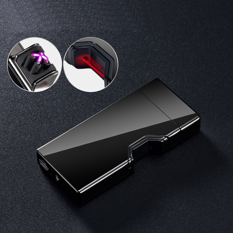 Infrared Induction Ignition USB Lighter Fast Ignition High Grade Electric Lighter Double Pulsed Arc Cigarette Lighter New Design Infrared Induction Ignition USB Lighter Fast Ignition High Grade Electric Lighter Double Pulsed Arc Cigarette Lighter
