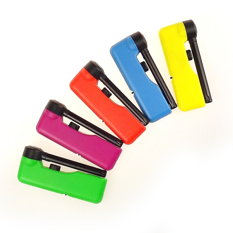 10pcs/lot cheap folding type 19cm flame burning lighter as smoking accessary or christmas plastic Lighter encendedor 10pcs/lot cheap folding type 19cm flame burning lighter as smoking accessary or christmas gift plastic Lighter encendedor