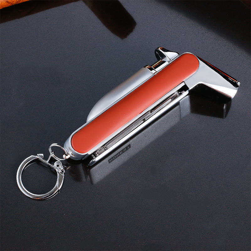 10pcs/lot 2016 Multi-function outdoor butane lighter gas metal plasma lighter with box as cigarette tool christmas for men 10pcs/lot 2016 Multi-function outdoor butane lighter gas metal plasma lighter with box as cigarette tool christmas gift for men