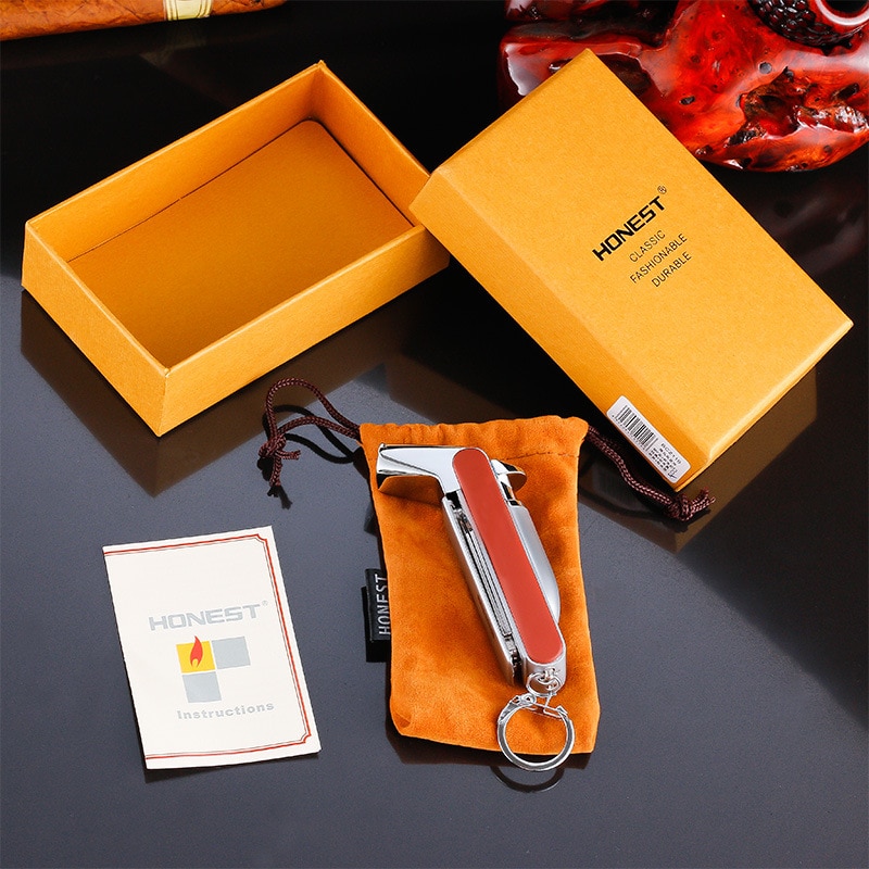 10pcs/lot 2016 Multi-function outdoor butane lighter gas metal plasma lighter with box as cigarette tool christmas for men 10pcs/lot 2016 Multi-function outdoor butane lighter gas metal plasma lighter with box as cigarette tool christmas gift for men