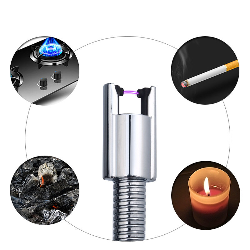 Outdoor USB Electric Lighter 360 Degree Rotate Cigarette Lighter Metal Tube Longer Arc Lighter For BBQ Candle For Women Outdoor USB Electric Lighter 360 Degree Rotate Cigarette Lighter Metal Tube Longer Arc Lighter For BBQ Candle Gadgets For Women