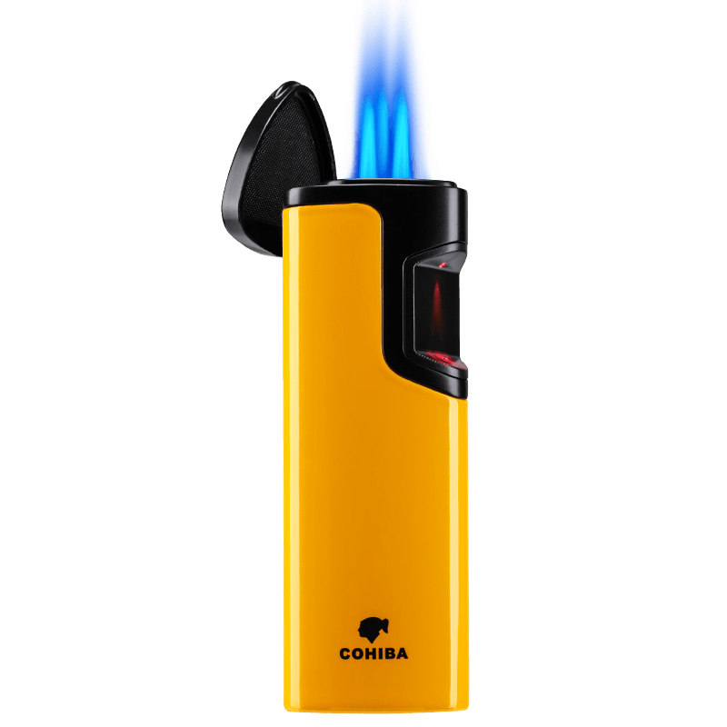 3 jets windproof jet flame infrared pulse ignition cigar lighter CB-0305 COHIBA 3 jets windproof jet flame infrared pulse ignition cigar lighter CB-0305