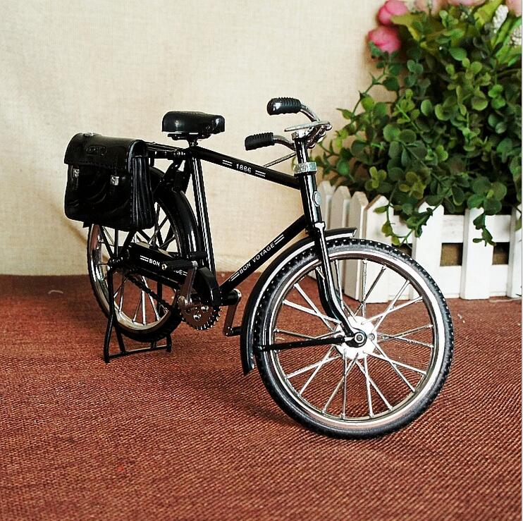 New model inflatable lighter bike vintage postman bicycles model with briefcase creative crafts ornaments memorial s New model inflatable lighter bike vintage postman bicycles model with briefcase creative crafts ornaments memorial gifts