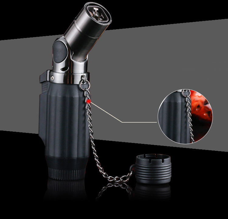 /lot inflatable metal Lighters portable four straight jet torch lighter as christmas windproof lighter with box 1pcs/lot 2017 inflatable metal Lighters portable four straight jet torch lighter as christmas gift windproof lighter with box