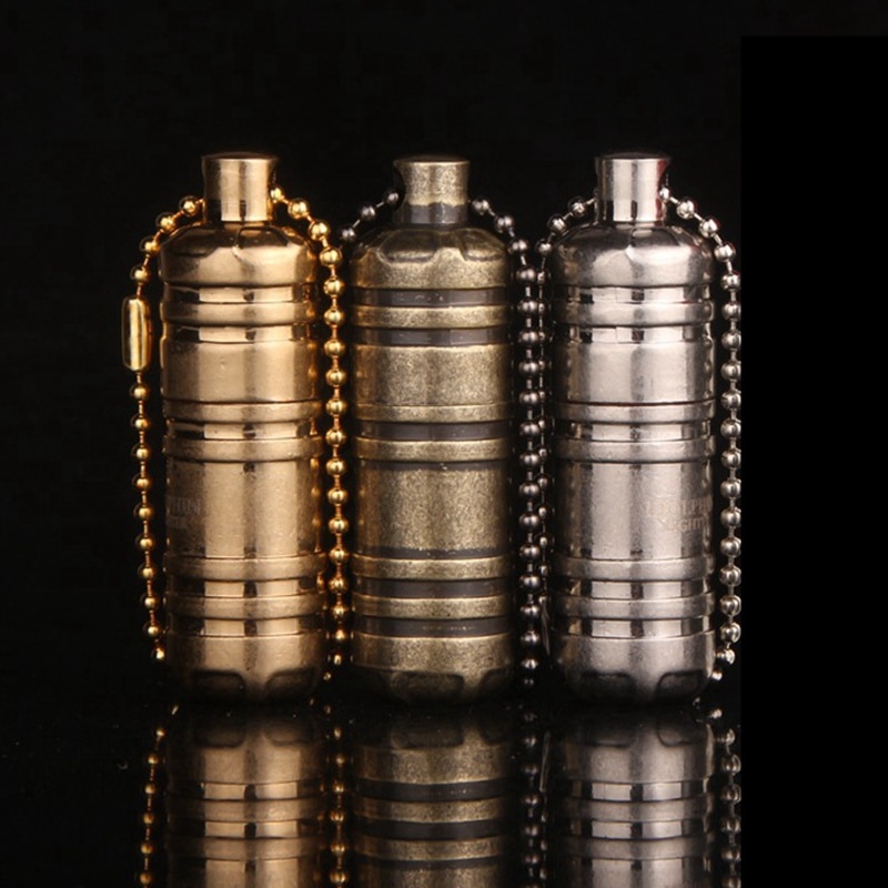 Portable Waterproof Mini Cigarette Cigar Oil Petrol Fire Keychain Fuel Bushcraft Capsule Match Camp Hike Gas Lighter NO GAS Portable Waterproof Mini Cigarette Cigar Oil Petrol Fire Keychain Fuel Bushcraft Capsule Match Camp Hike Gas Lighter NO GAS