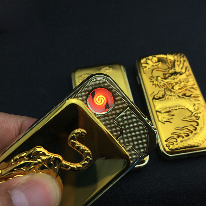 Electronic Lighter Both Rechargeable and Refillable Gas Windproof Metal 3D Dragon Tiger Eagle USB Cigarette Lighter Electronic Lighter Both Rechargeable and Refillable Gas Windproof Metal 3D Dragon Tiger Eagle USB Cigarette Lighter